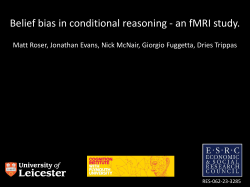 Belief bias in conditional reasoning