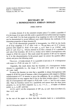 Boundary of a homogeneous Jordan domain