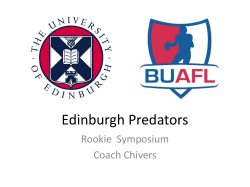 the defense - Edinburgh Predators