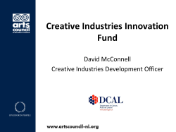 Creative Industries Innovation Fund