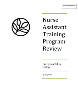 CNA Program Review