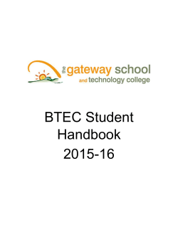 BTEC Student Handbook