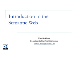 Introducing the Semantic Web