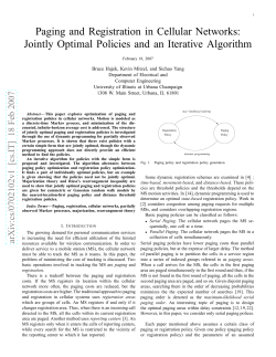Paging and Registration in Cellular Networks: Jointly Optimal