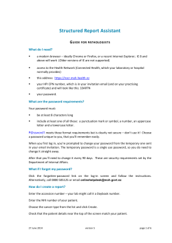 Structured Report Assistant