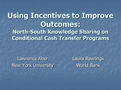 The Social Science of Incentive Payments