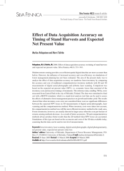Effect of data acquisition accuracy on timing of stand
