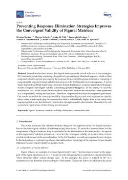 Preventing Response Elimination Strategies Improves the