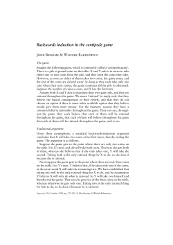 Backwards induction in the centipede game