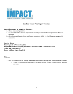 Ghana Non-user survey final report