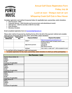 Annual Golf Classic - The Power House Youth Center