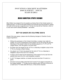 poynton cricket matters