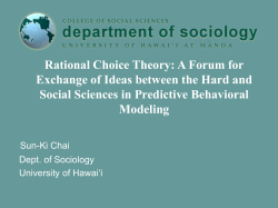 Rational Choice Theory