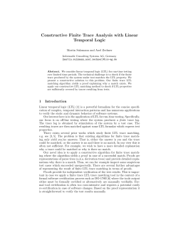 Constructive Finite Trace Analysis with Linear Temporal Logic