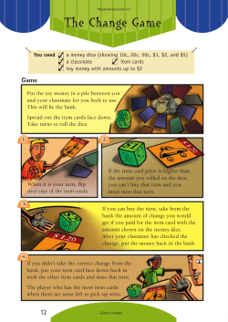 The Change Game