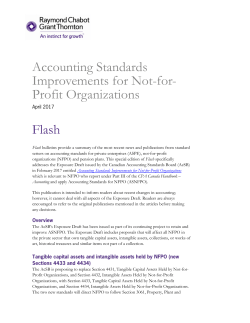 Profit Organizations Flash - Raymond Chabot Grant Thornton