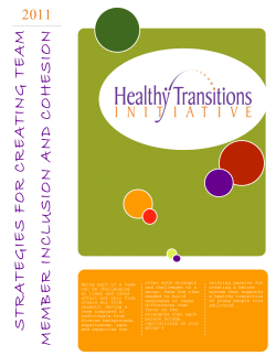 strategies for creating team member inclusion and cohesion