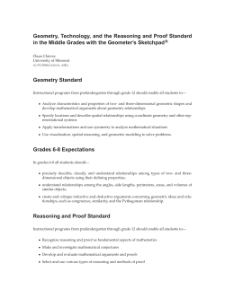 Geometry, Technology, and the Reasoning and Proof