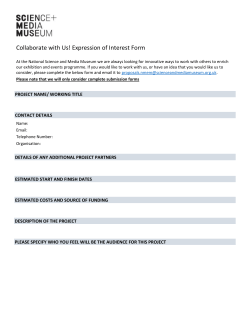 our expression of interest form