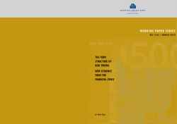 The term structure of risk premia - European Central Bank