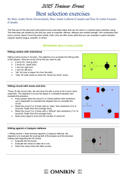 Best selection exercises - KIN-BALL