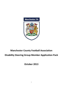 Disability Steering Group Member Application Pack