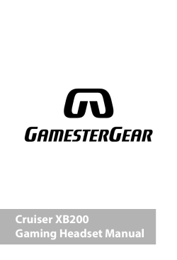 Cruiser XB200 Gaming Headset Manual
