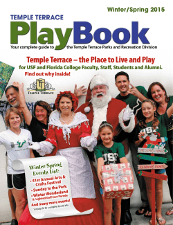 Temple Terrace &ndash; the Place to Live and Play