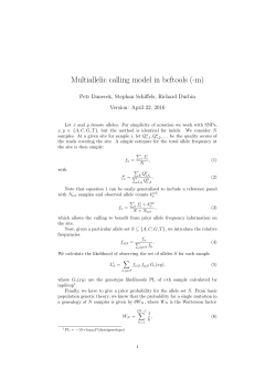 Multiallelic calling model in bcftools (-m)