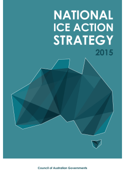 National Ice Action Strategy - Council of Australian Governments