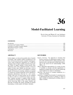 Model-Facilitated Learning - Association for Educational