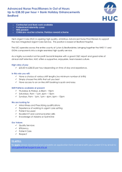 doc Advanced Nurse Practitioner, Bedford