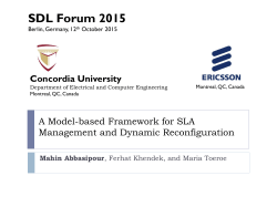 S1.2 Slides A Model-based Framework for SLA Management