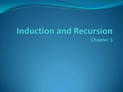 Induction and recursion