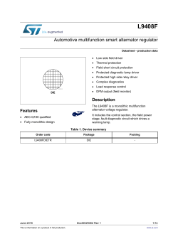 Automotive multifunction smart alternator regulator