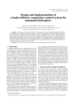 Design and implementation of a leader-follower