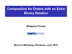Composition for Orders with an Extra Binary Relation
