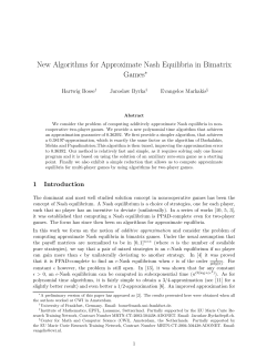 New Algorithms for Approximate Nash Equilibria in Bimatrix Games&lowast;