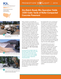 Dry-Batch Ready Mix Operation Yields 1500 Cubic Yards of Roller