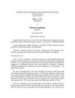 4D13-637-A.H., a child v. State - Fourth District Court of Appeal