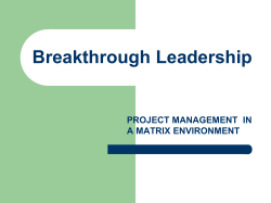 Breakthrough Leadership