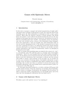 Games with Epistemic Moves