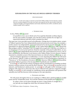 Explorations on the Wallace-Bolyai-Gerwien