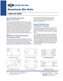 Aluminum Die Sets