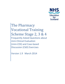 mini-CEX - NHS Education for Scotland