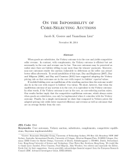 On the impossibility of core-selecting auctions