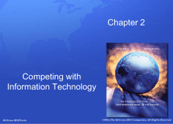 Intro to Information Systems