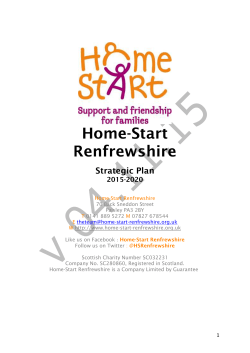 A Strategic Plan Template - Home-Start Renfrewshire and Inverclyde