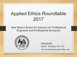 NMPEPS Ethics - New Mexico Society of Professional Engineers