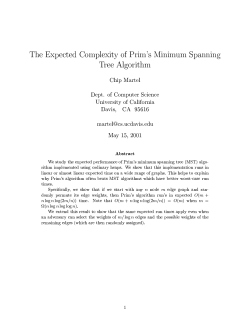 analysis of Prim`s alg PDF - Computer Science, UC Davis